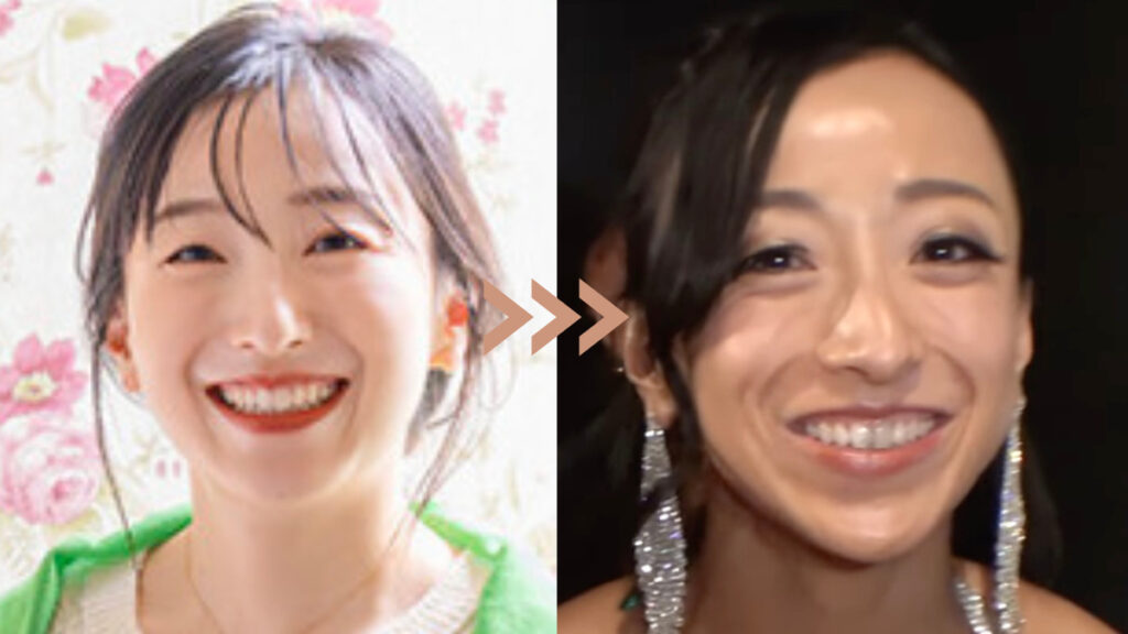 ボディメイクで激やせした藤沢五月のビフォアフ画像