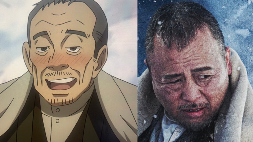 ゴールデンカムイの実写版マキタスポーツと原作の比較