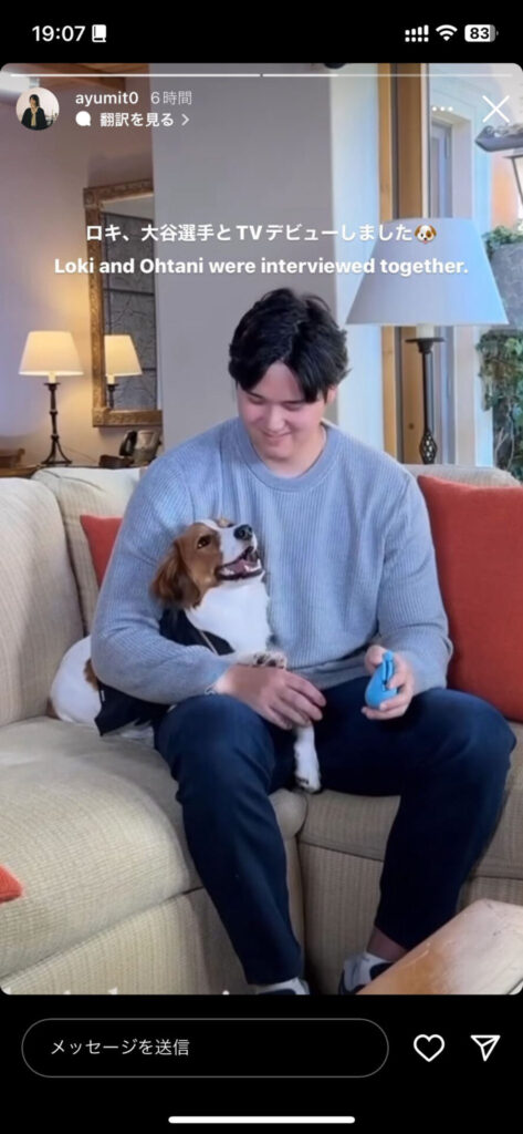 話題の大谷翔平と、愛犬がロキという噂のきっかけになったストーリー